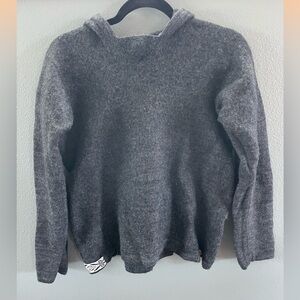 Paka 65% Royal Alpaca Cozy Gray Hooded Sweater